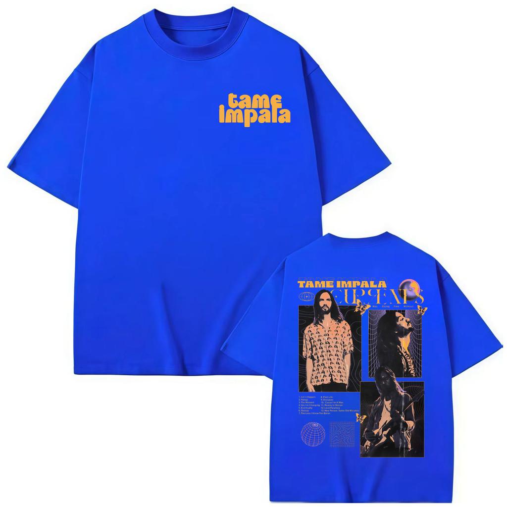 Tame Impala Rock Band Merch T-shirt Men Women Harajuku Vintage Short Sleeve T Shirts Summer Fashion Oversized T-shirts