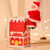 1pc Christmas Climbing Santa Claus Chimney Decoration,Battery Operated Holiday Ornament, Universal Festive Decor,Requires 3 AA Batteries,Not Included