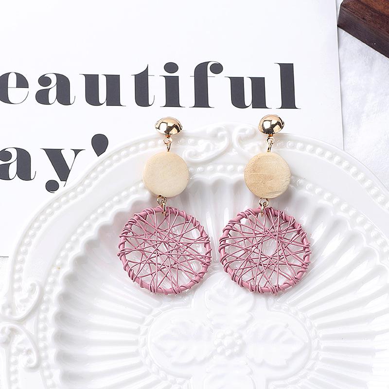 Japanese & Korean Style Dreamcatcher Geometric Tassel Earrings