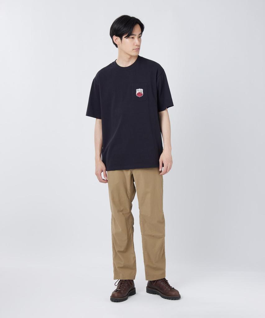 Trad Label Pocket Heavy Short Size BLACK [Snow Peak] T-Shirt SPTL-TS-26SU906 T-shirt, Sleeve, Men's/Women's, M,