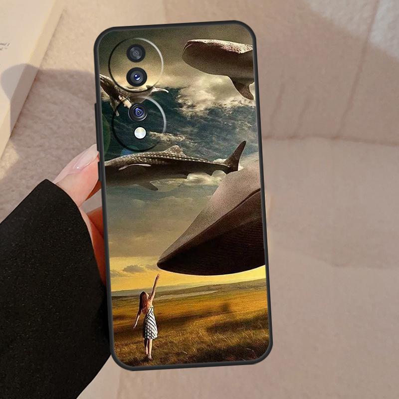

Чехол Flying Whale Magical для Honor Magic 7 6 5 Lite V5 Для Honor 400 Pro 200 50 70 90 X8a X8b X9a X9b X9c Чехол Honor Magic6 Pro