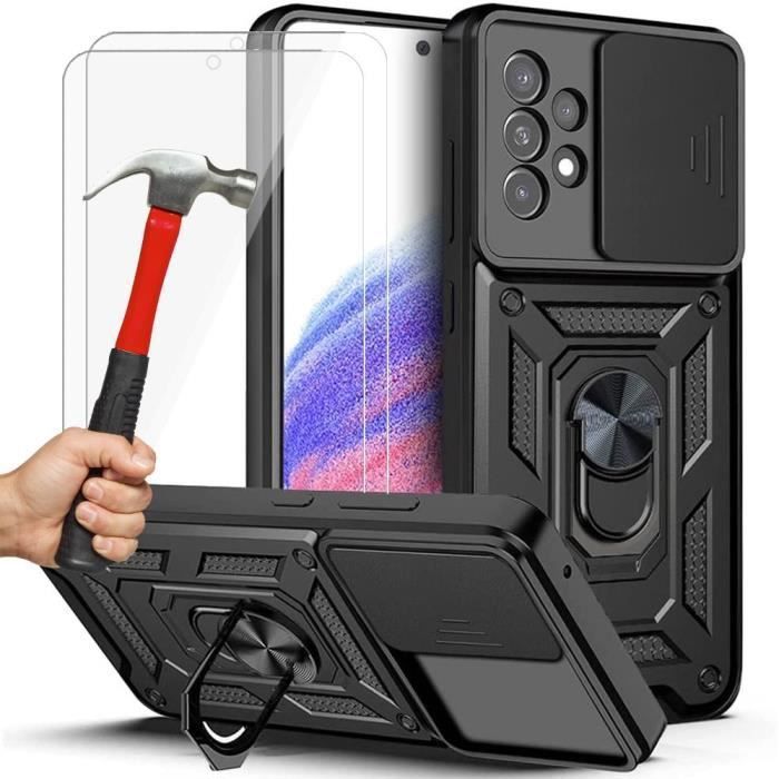 Coque de Protection - BOOLING - pour Samsung Galaxy A53 5G - Bordure Renforcée - Style Armée - Verre Trempé