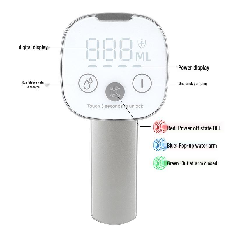 Portable LCD Folding Water Pump & Dispenser with Automatic Refill