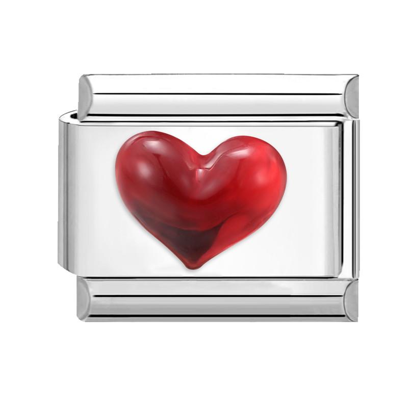 Fashion Heart Bow Knot Butterfly Star Rose Flowers Italian Charm Links Fit 9mm Stainless Steel Bracelet Women DIY Making Gift