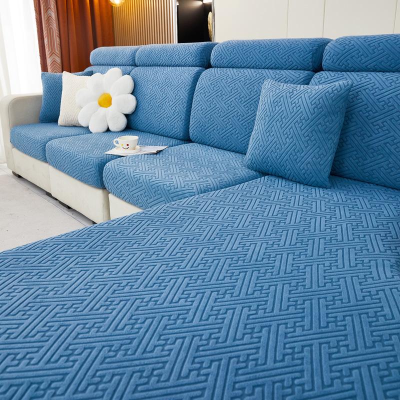 Thicken Sofa Seat Cushion Cover Jacquard Chair Cover Sofa Slipcover Stretch Adjustable Sofa Cover Pets Kids Furniture Protector