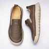 Fashion Casual Leather Men Loafers Handmade Slip-on Lazy Flats  Breathable Male Walking Driving Shoes Outdoor Treking Footwear Moccasins