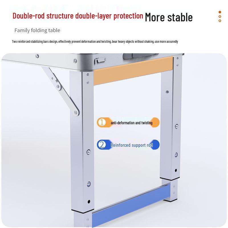 Portable Foldable Aluminum Camping Table and Chairs for Outdoor, Night Market, and Picnic Use