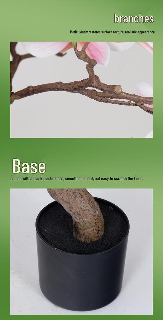 Artificial Magnolia Tree: Indoor Potted Decorative Plant for Home, Hotel, or Living Room Decor