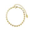 2024 Elegant Embossed Titanium Steel Bracelet for Women – Light Luxury, Versatile, 18K Gold Finish