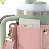 Stanley Water Cup Cover: Leather Adjustable Crossbody Outdoor Ice Overlord Protector