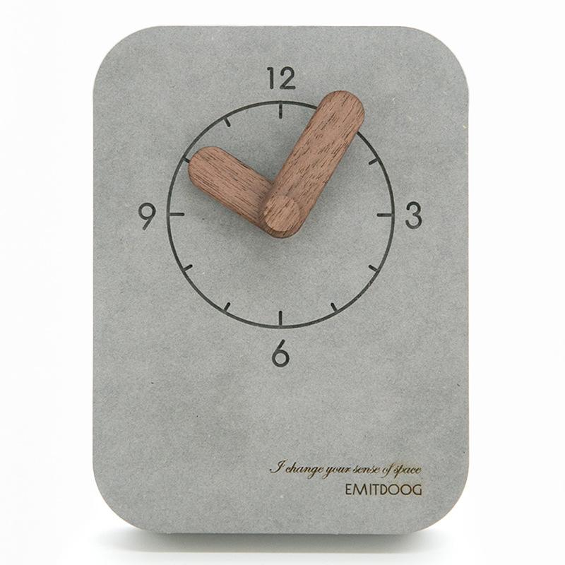 7 Colors Modern American Minimalist Desk Digital Clock Table Pendulum Clock Student Bedroom Mute Creative Bedside Wall Clock