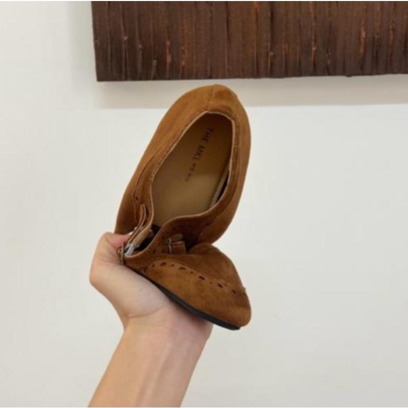 Fashion New Mary Janes Flats Shoes Ballet Casual Sneakers Women Sandals Loafers Trend Shallow Dress Suede Comfort Zapatos Mujer