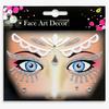 Glitter Face Art Stickers, Self-Adhesive Face Decor Decals for Halloween, Carnival, Festival and Party Makeup