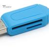 קורא כרטיסים USB 2 ב-1 רב-תכליתי העברה במהירות גבוהה ללא דרייבר מערכות מרובות כותב כרטיסים מרובים מתאם אוניברסלי מיני Type-C לכרטיסי TF ו-SD