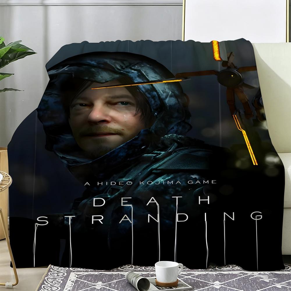 Game D-Death Stranding Throw Soft Warm Flannel Fleece Throw Blanket, Cozy Plush for Sofa Bed  All Seasons 75x90cm