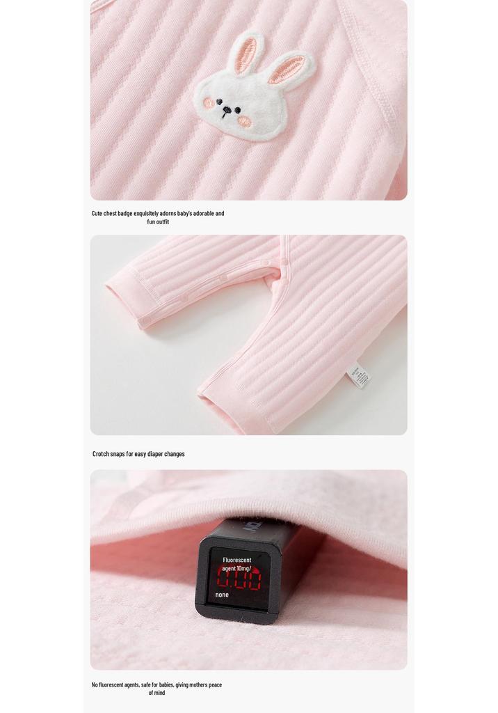 Cozy Unisex Cotton Baby Bodysuit for Autumn/Winter (0-9 Months)
