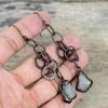 Aquamarine Rough Earring Electroformed Copper Earrings Gemstone Handmade Jewelry Designer Earring Electroformed Copper Jewelry Wedding Gifts