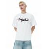 Amerikanisches Street Herren T-Shirt mit Buchstabenaufdruck, aus reiner Baumwolle, kurzärmelig, locker, lässig, mit Rundhalsausschnitt, vielseitiges Oberteil für den Alltag