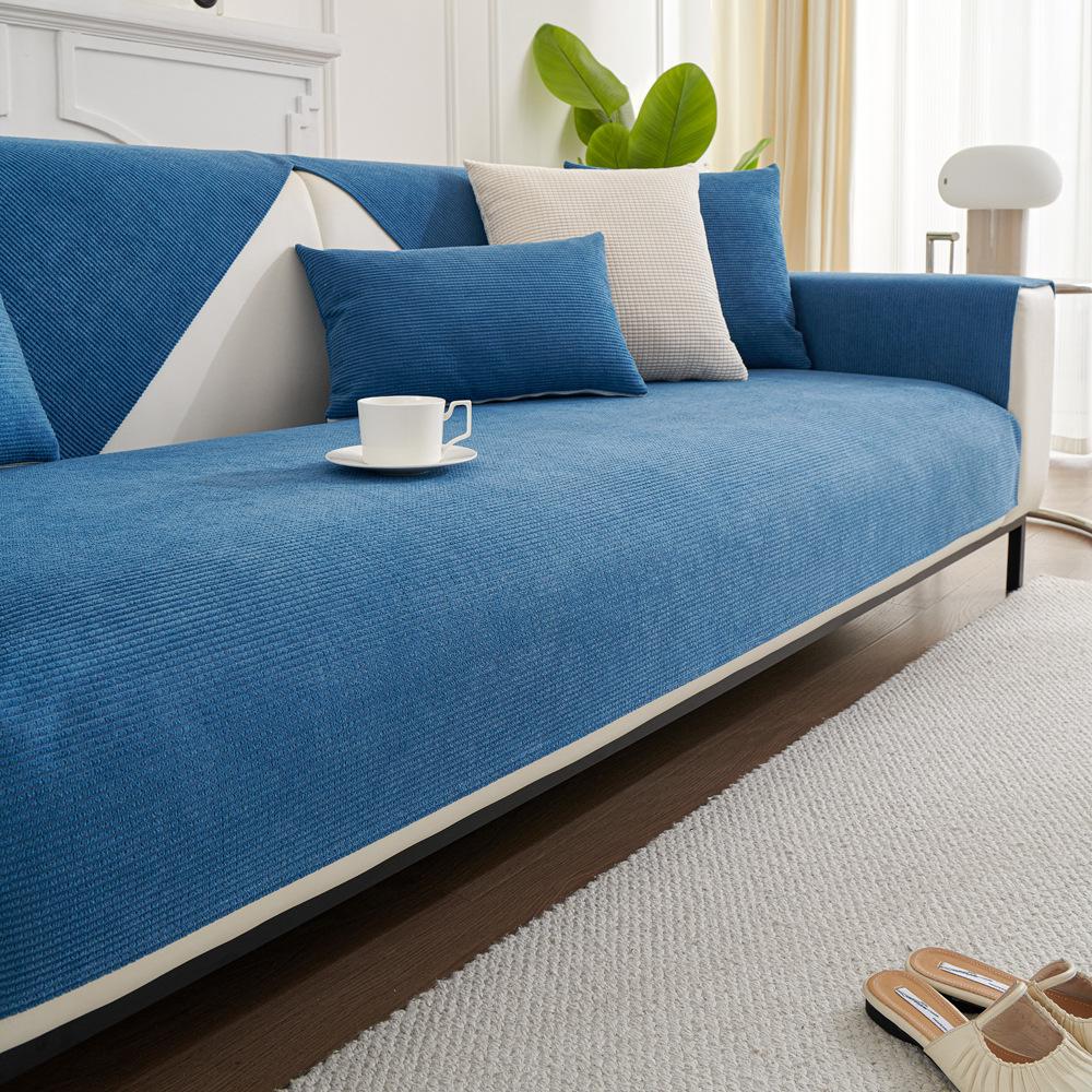 Waterproof Corn Velvet Sofa Cushion Four Seasons Universal Non-Slip Seat Cushions Anti-Scratching Sofa Cover Cover Cloth