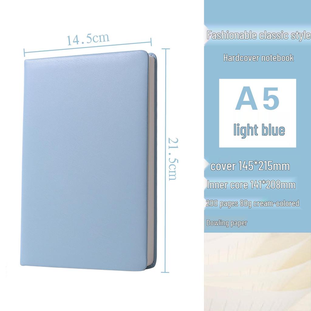 Korean Style Leather Cover Creative Diary Notebooks - Set of 5