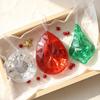 Plastic Christmas Tree Hanging Ornaments With Glitter Gem Accents In Square And Round Shapes For Festive Seasonal Decoration Use