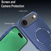 Coque de Protection - BOOLING - pour iPhone Air - Silicone avec Cercle Magnétique et Support - Bleu