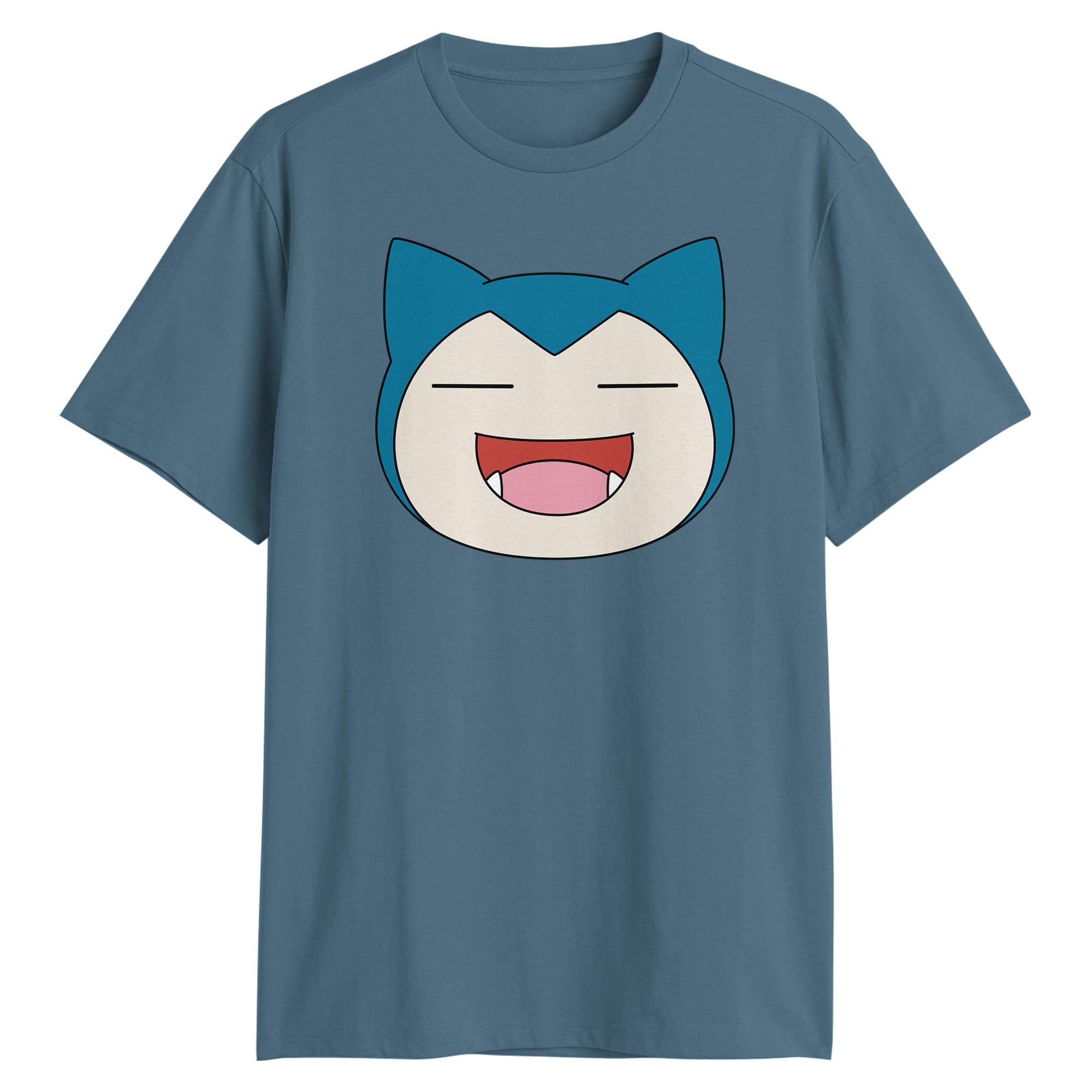 Nintendo Pokémon Big Face Snorlax Adult T-Shirt Slate Medium