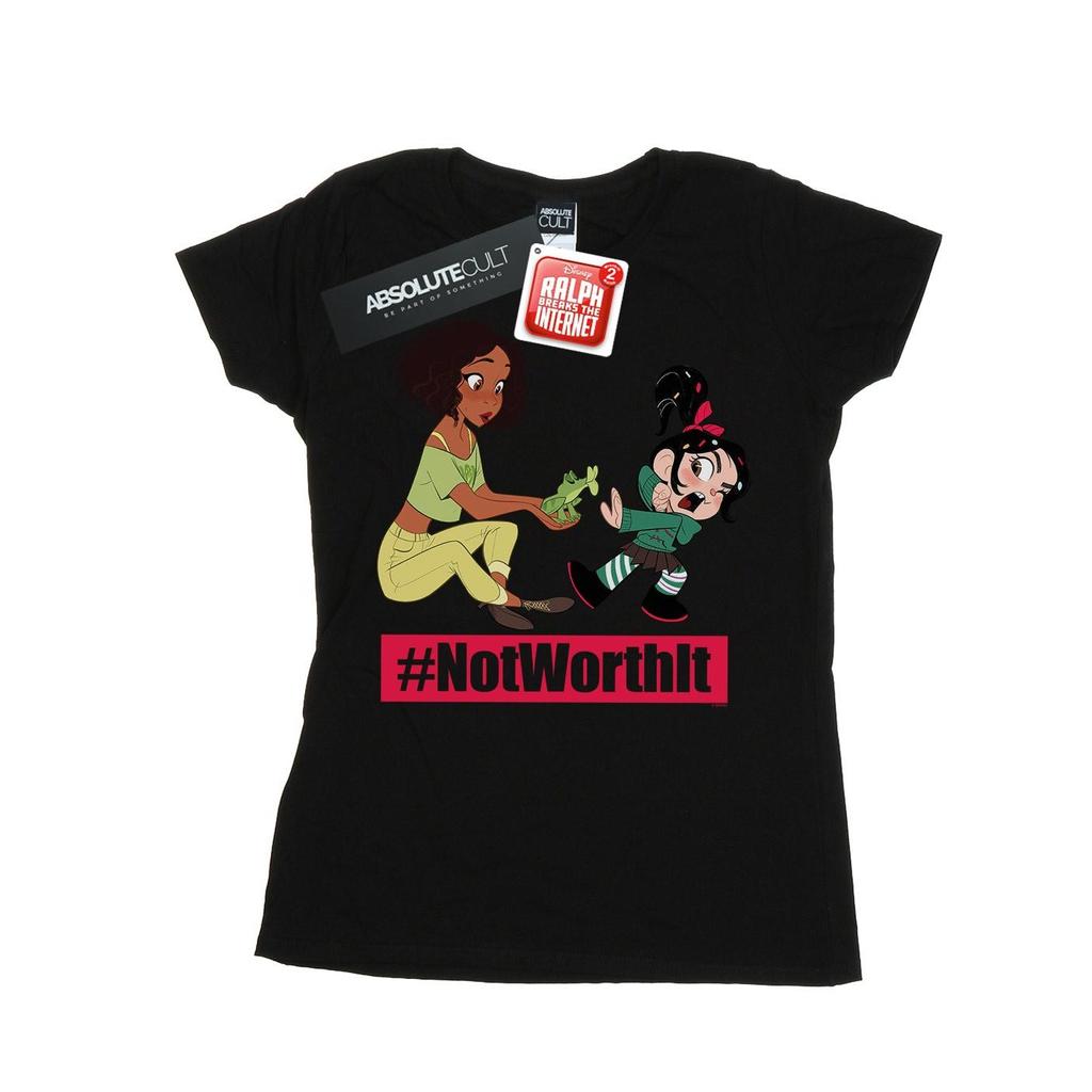 Disney Womens/Ladies Wreck It Ralph Tiana And Vanellope Cotton T-Shirt