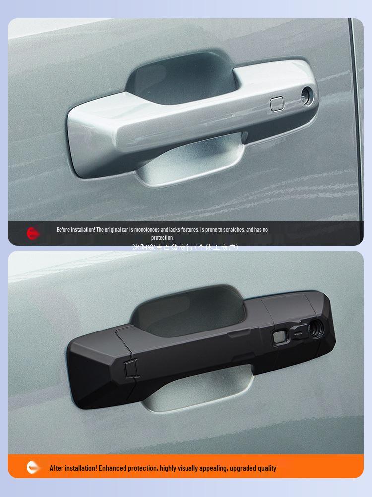 Equation Leopard Titanium 7 Car Door Handle Scratch Protection Sticker & Decorative Cover