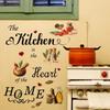 Removable Wall Decals PVC Kitchen is The Heart of The Home Peel and Stick Wall Sticker  Kitchen