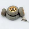 Heavy-Duty Silent Gray Rubber Swivel Caster Wheel