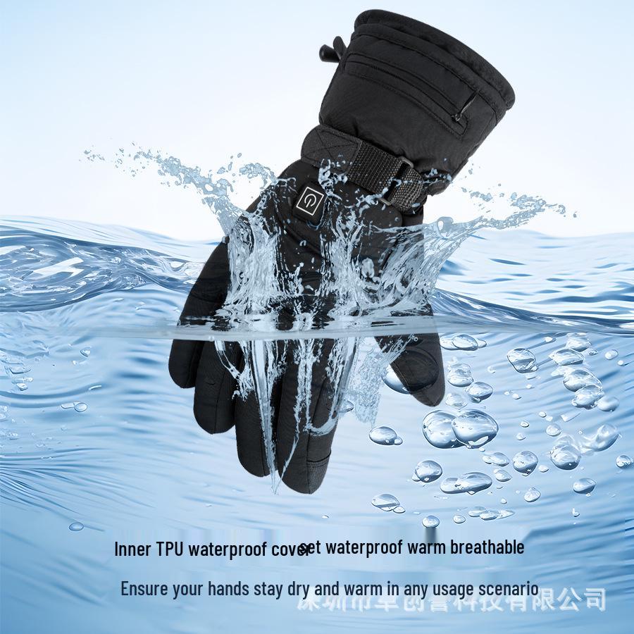 Touch-Screen Heated Winter Gloves for Cycling, Skiing, and Fishing