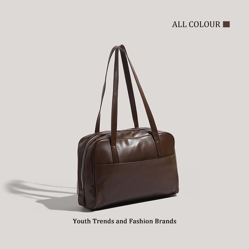 Autumn and Winter New Shoulder Crossbody Leather Large-capacity High-end Niche Commuter Bag