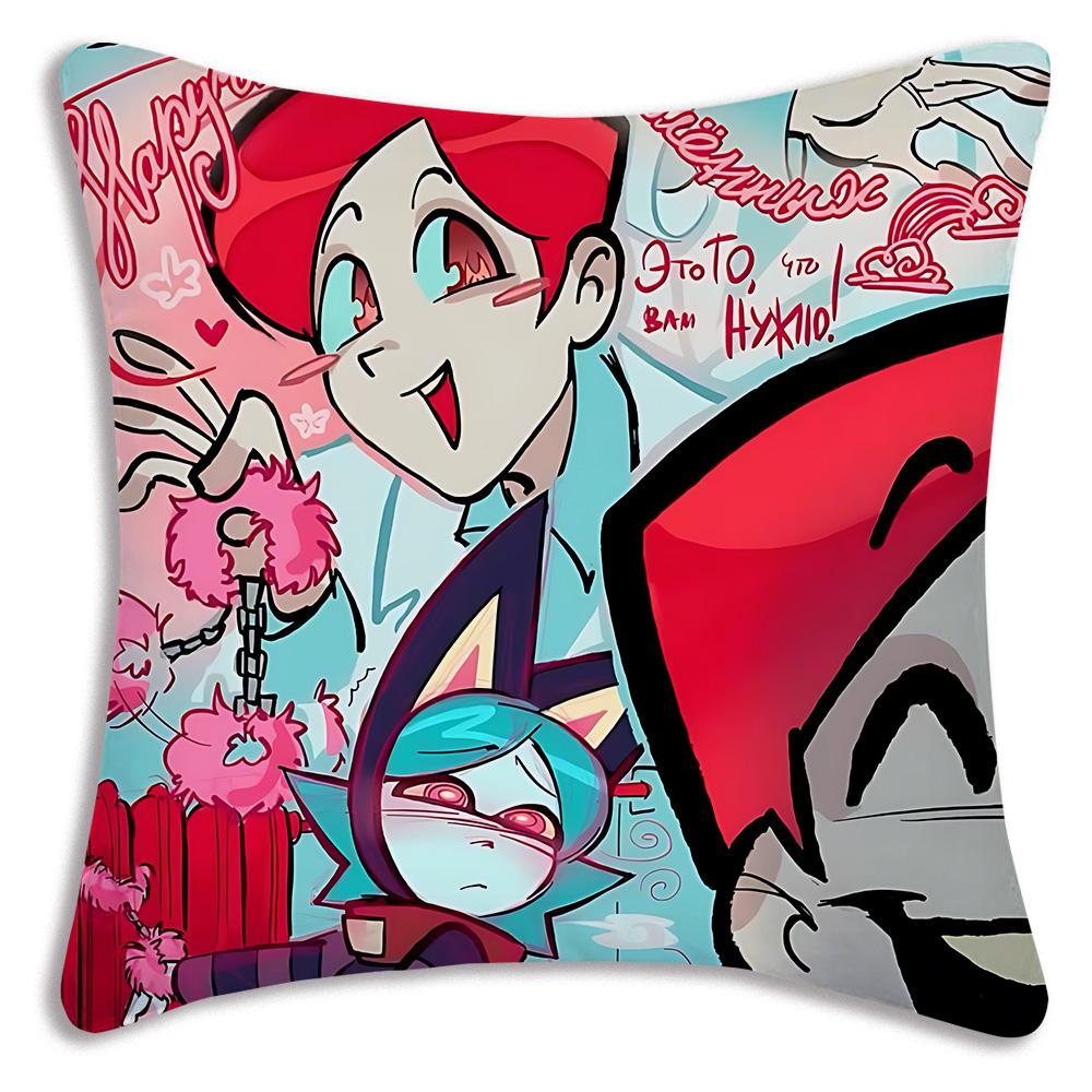 Anime P-Psychocuties Pillow Covers Cartoon Sofa Decorative Home Double-sided Printing Short Plush Cute Cushion Cover