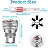 2PCS Multi-Function Hex Wrench Adapter Kit 3/8" Drive Socket Adapter  Universal Tool