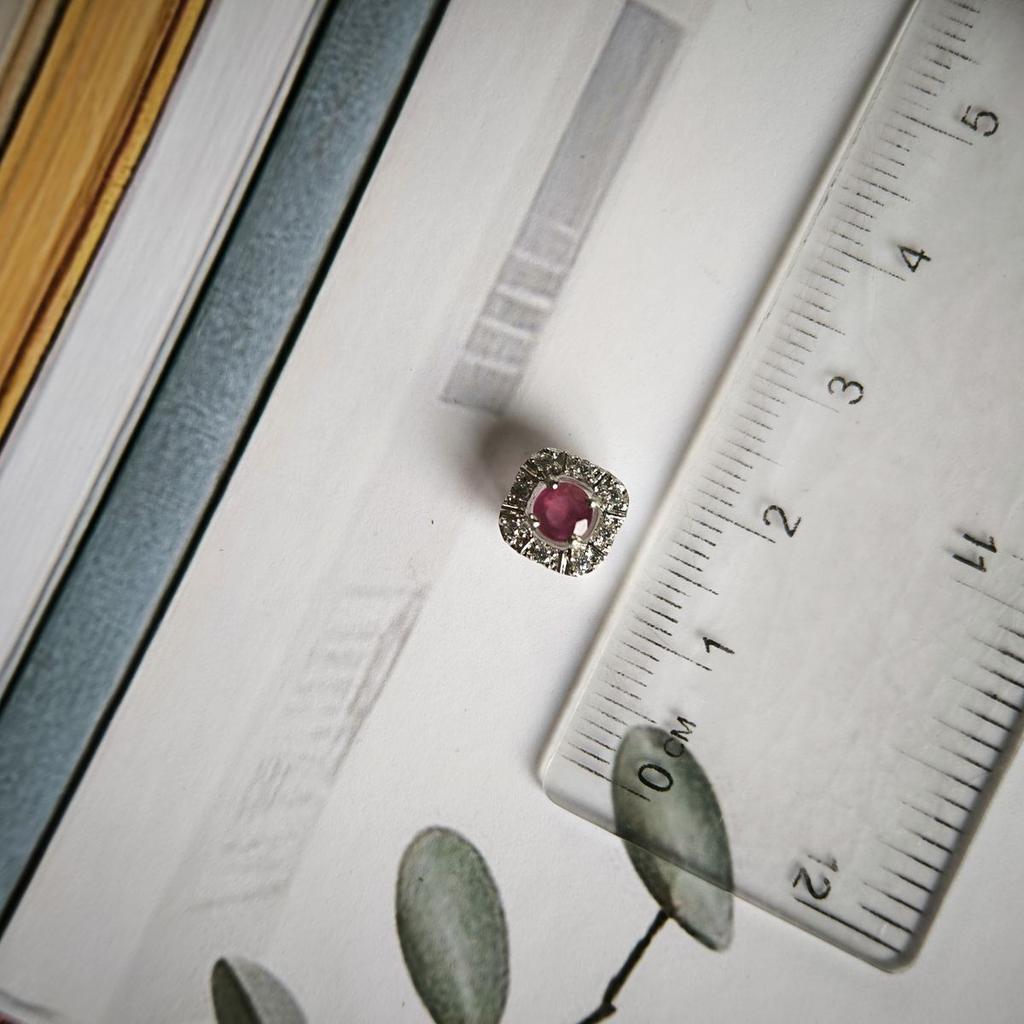 Серебряная подвеска с рубином 0.525ct (2187875)