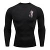 Comfortable Fitness T-shirt for Men Zero Two Graphic Breathable Slim Fit Top, Summer Gym Jogging Training Elastic Fitness Suit