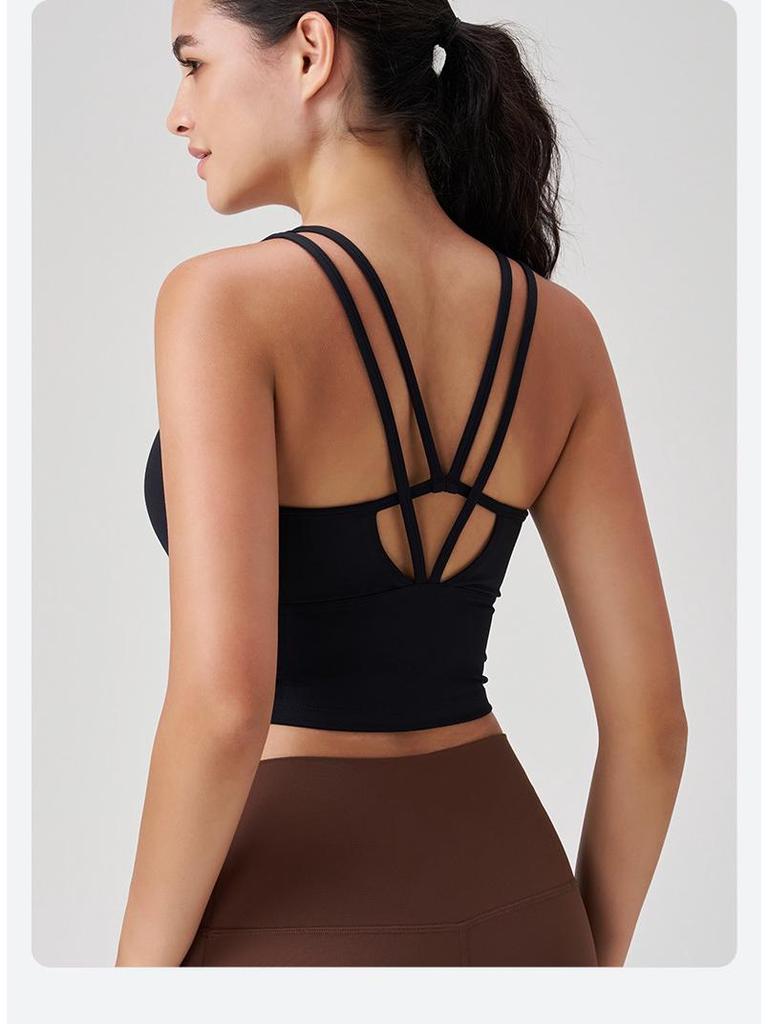 Débardeur de Yoga Anti-bactérien de Haute Qualité pour Femmes avec un Magnifique Dos - Sous-vêtement de Sport Ajusté pour le Pilates et le Fitness en Plein Air
