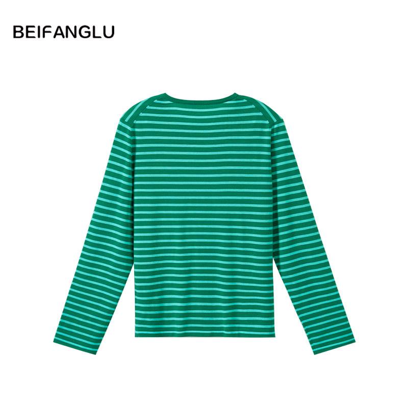 Northern Deer Spring Outfit: 100% Machine Washable, Fine Spun Wool Striped Shirt, 18 Gauge, ZC261044