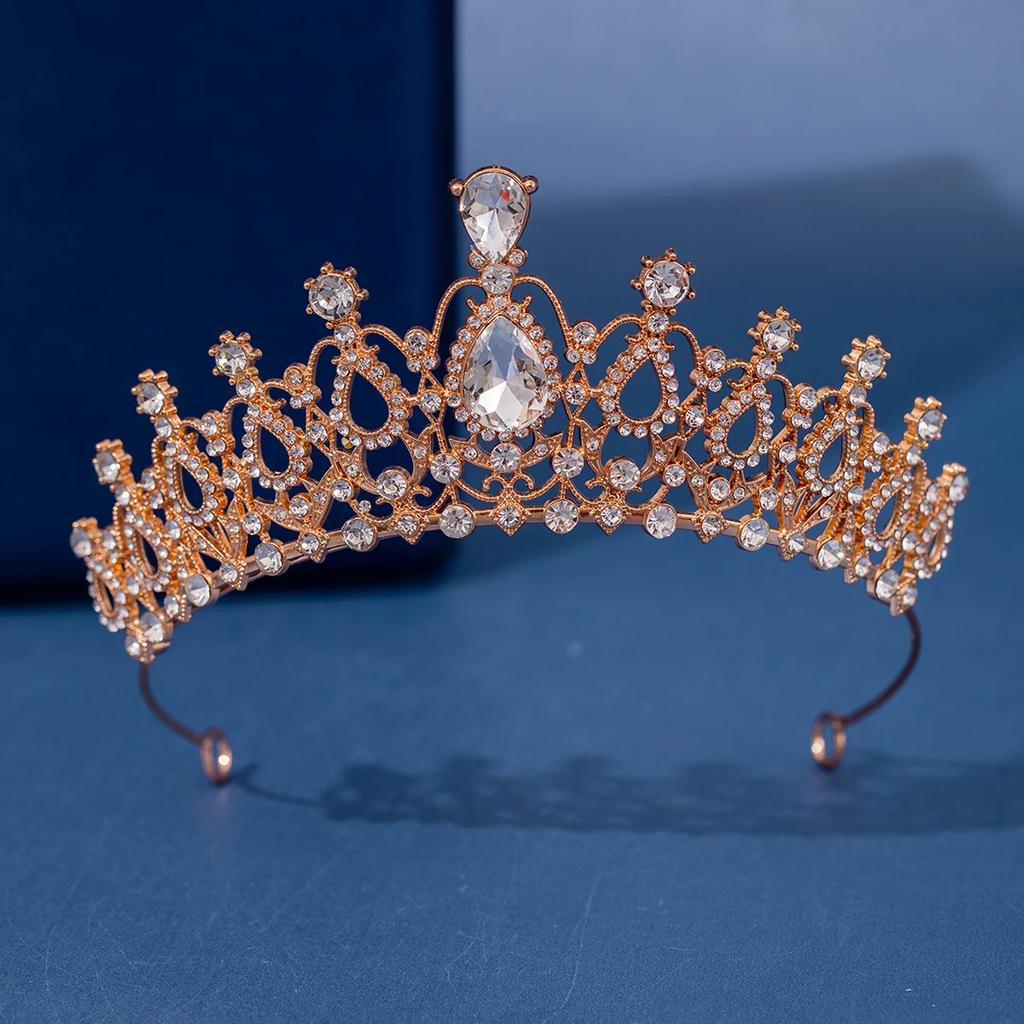 Wedding Hair Accessories Crystal Rhinestone Crowns with Combs Queen Princess Diadems Tiaras Head Jewelry Hot Sale Bridal Girls