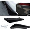 Augeny 2 PCS Rear Bumper Canard Diffuser, Anti-Crash Bumper Lip Body Kit, Universal Rear Installed Lip Diffuser Splitter Canard Protector (Carbon