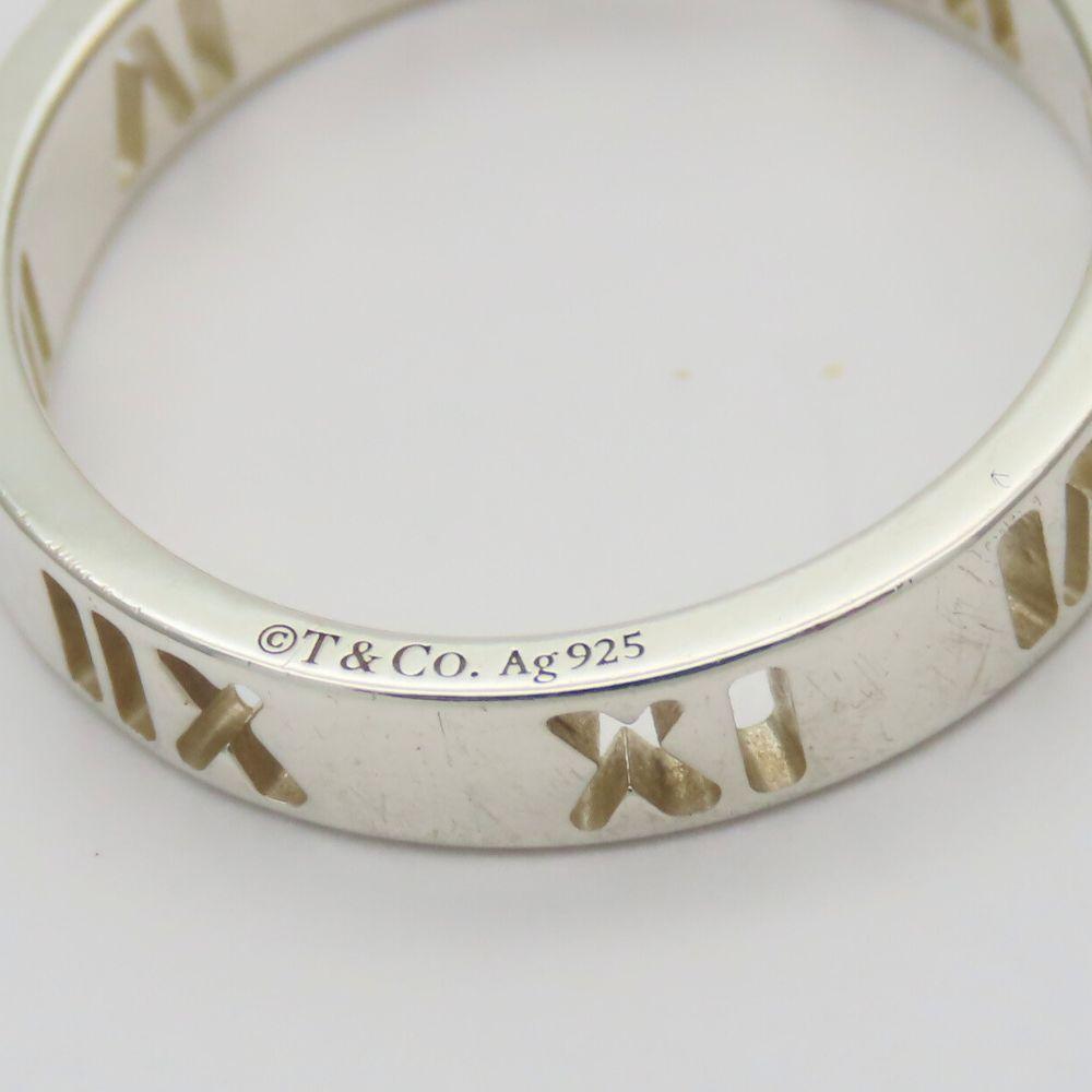 Used TIFFANY&Co. Ring Atlas open Narrow EU#48.5 Silver925 1.97g Silver Accessories