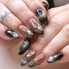 Cat Eye Wearable False Nails - Simple Whitening, Removable, High-End Nail Patches
