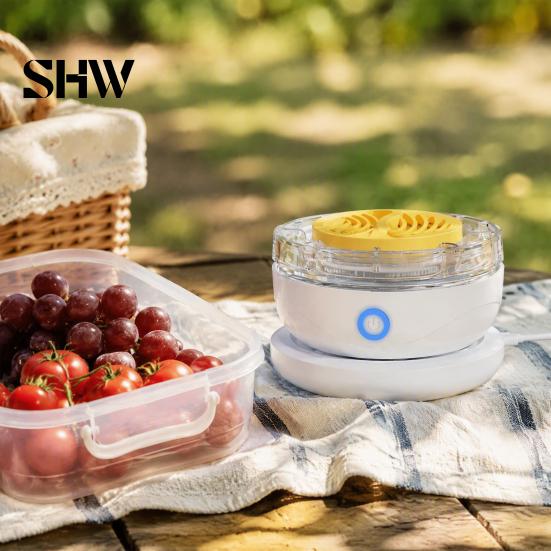 Multifunctionele Voedselreiniger Fruit- en Groentewasmachine, Draagbare Draadloze Productenreiniger, Waterdicht Apparaat voor Fruit Groenten Vlees
