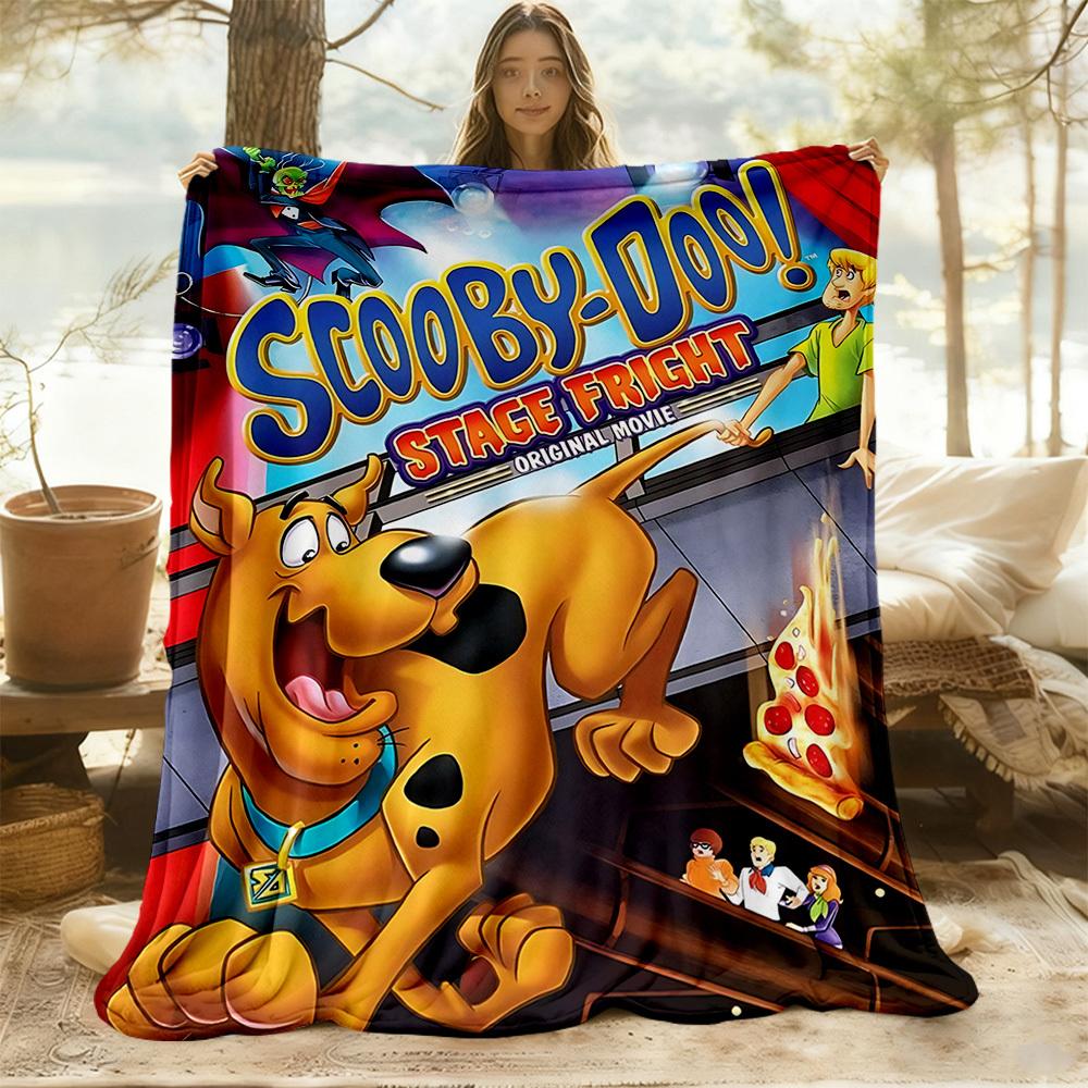 1 Stück Scooby-Doo Mystery Outdoor-Decke Leichtes Flanell, Weich & Warm, Ganzjahres, Outdoor, Camping, Wohnzimmer, Büro, L1106098