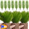 10/30Pcs Christmas Green Pine Needles Artificial Flower Branch Fake Plant For Christmas Tree Home Ornament DIY Wreath Gift Decor