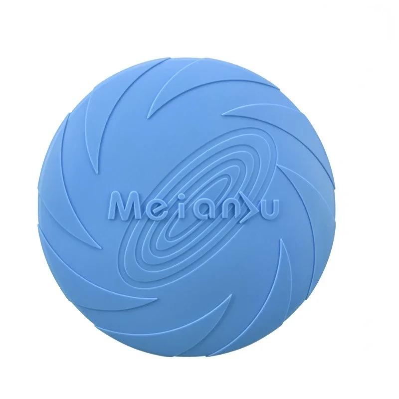 15/18/22cm Fashion Dog Toy Flying Discs Pet Dogs Silicone Game Trainning Interactive Puppy Toys Puppy Pet Supplies