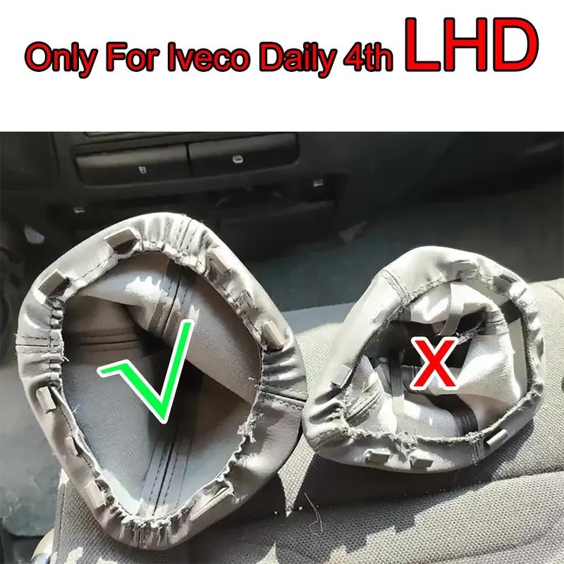 Gear Shift Knob Boot for Iveco Daily IV 2006-2011 LHD PU Leather Gaiter Plastic Frame Surround Trim Case Replaces 5/6 Speed Dust