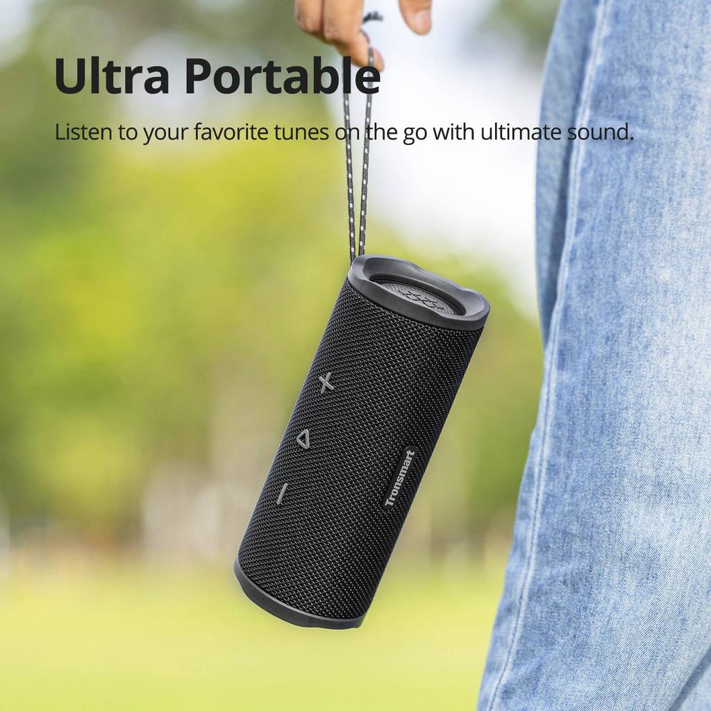 Altoparlante Bluetooth Tronsmart Mirtune C3, Suono Potente 24W, Impermeabile IPX7, 12 Ore di Riproduzione, Accoppiamento Stereo, Portatile con Cordino, Esterno