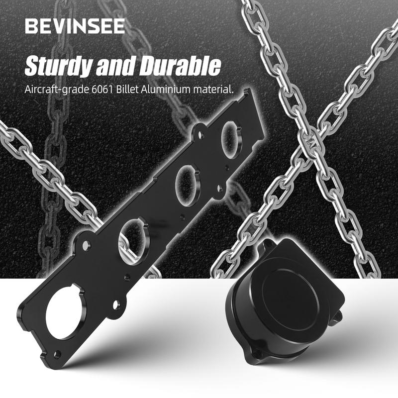 BEVINSEE Coil On Plug Adapter Plate and Distributor Cap Replace Kit for Honda for Acura B-Series B16 B18C VTEC Engines